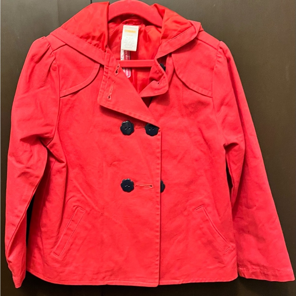 Kids Red Double-Breasted Jacket
